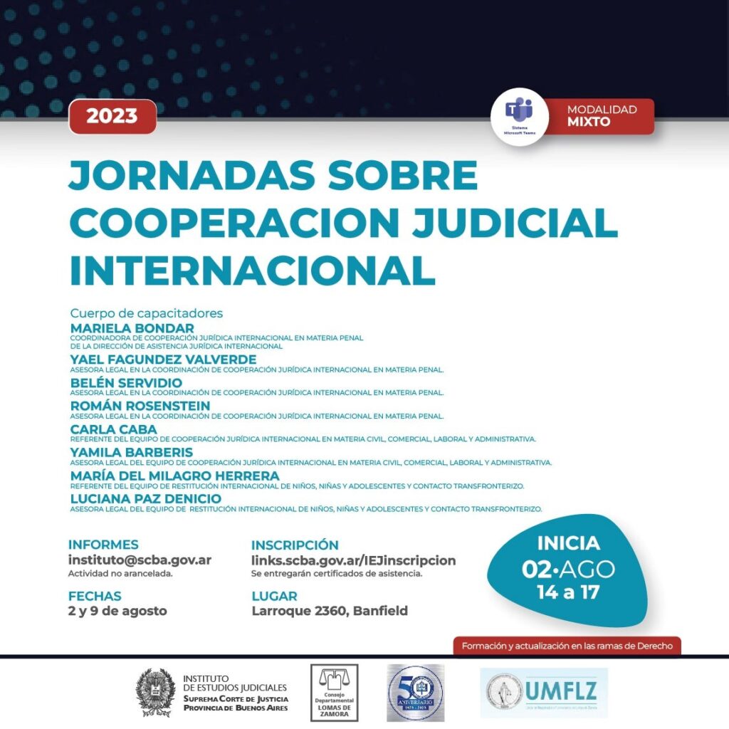 Lee más sobre el artículo Lomas: Realizan las Jornadas sobre “Cooperación Judicial Internacional”