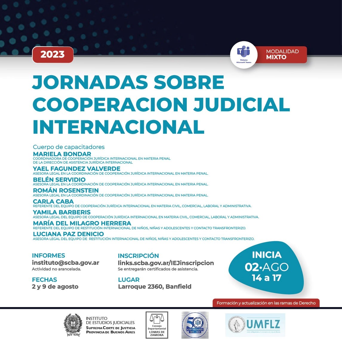En este momento estás viendo Lomas: Realizan las Jornadas sobre “Cooperación Judicial Internacional”