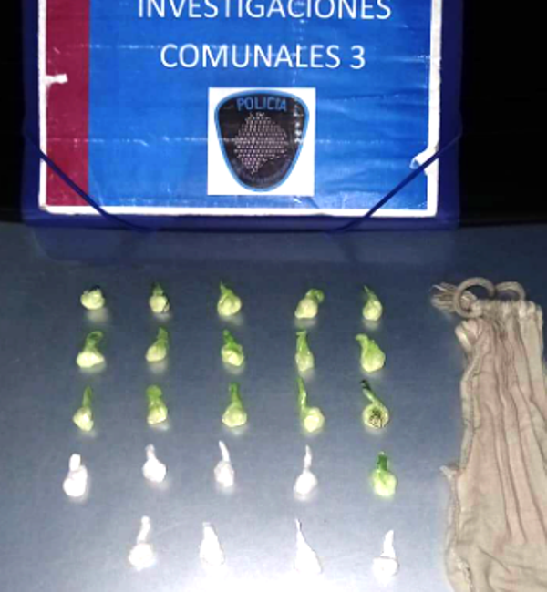 En este momento estás viendo Detienen a una pareja armada y con 24 dosis de cocaína en Balvanera