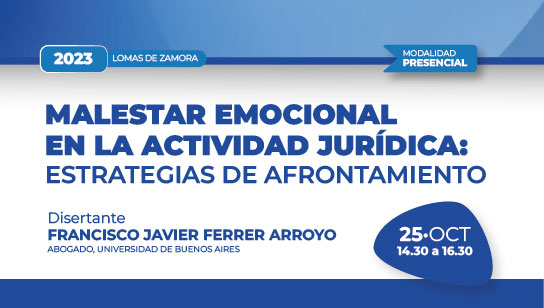 Lee más sobre el artículo Jornada sobre “Malestar emocional en la actividad jurídica”, en la Unión de Magistrados de Lomas