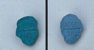 Lee más sobre el artículo Cayó dealer con pastillas de éxtasis con las caras de Maradona y Messi