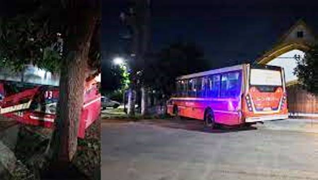 En este momento estás viendo Roban un colectivo luego de arrojar al chofer al asfalto y en la huida chocan contra un árbol