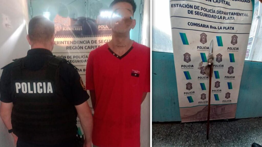 Lee más sobre el artículo Atacó a su madre con una lanza y fue detenido en La Plata