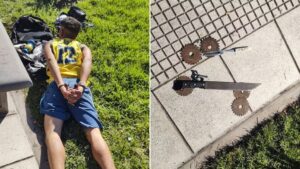 Lee más sobre el artículo Detuvieron a un hombre en situación de calle que amenazó con entrar a la Casa Rosada con un machete