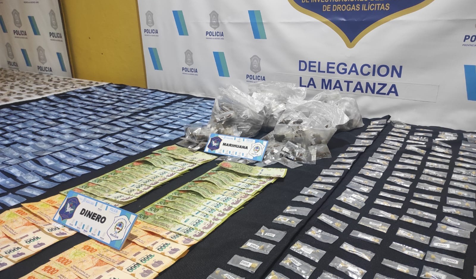 En este momento estás viendo Laferrere: Desarticulan banda narco y secuestran 3 mil dosis de pasta base
