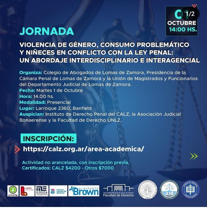 En este momento estás viendo Jornada sobre violencia de género y consumos problemáticos, en el CALZ