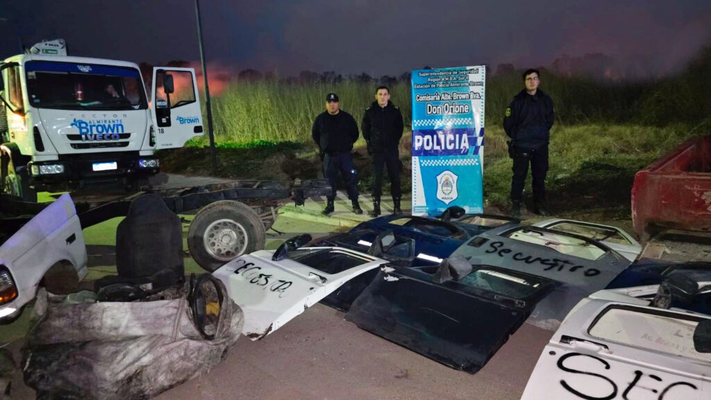 Lee más sobre el artículo Desbaratan un desarmadero en Don Orione y detienen a dos hombres