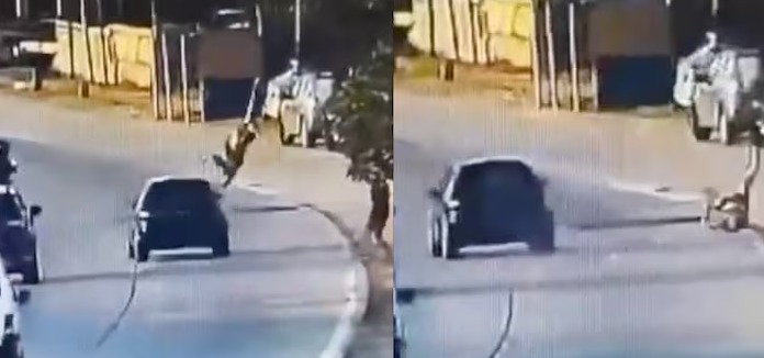 En este momento estás viendo Quilmes: Intentó asaltar a un motociclista y terminó atropellado por un auto