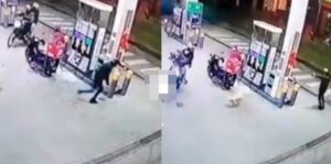 Lee más sobre el artículo Un delivery se defendió a tiros de cuatro motochorros en una estación de servicio