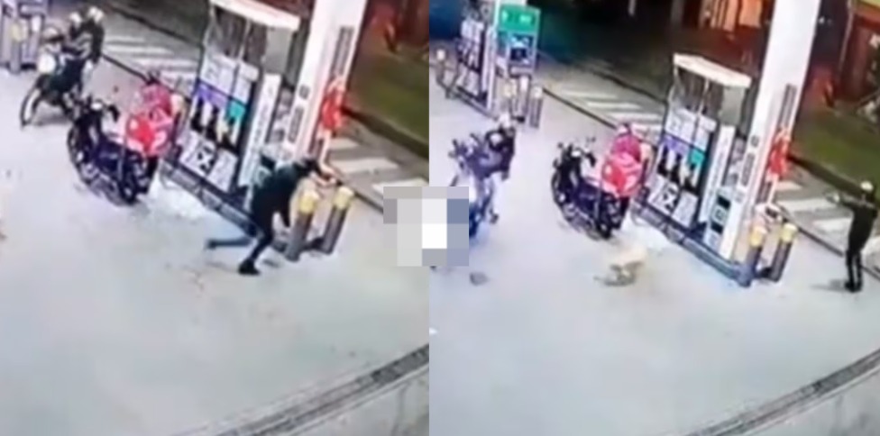 En este momento estás viendo Un delivery se defendió a tiros de cuatro motochorros en una estación de servicio