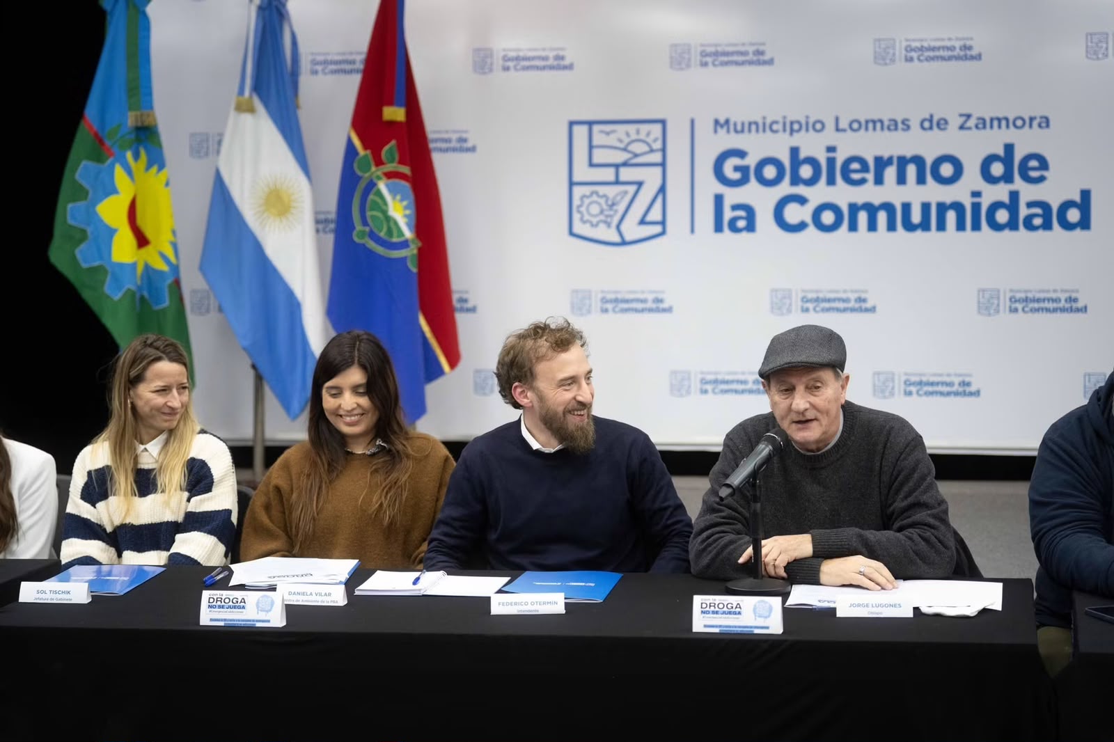 En este momento estás viendo Otermín y Lugones presentaron la campaña “Con la droga no se juega” en Lomas